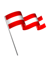 Austria flag element design national independence day banner ribbon png