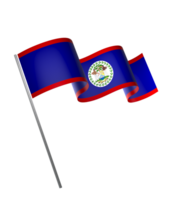 belize flagga element design nationell oberoende dag baner band png