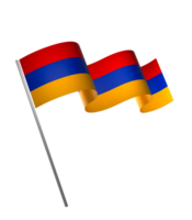 Armenia flag element design national independence day banner ribbon png