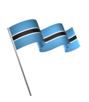 Botswana Flagge Element Design National Unabhängigkeit Tag Banner Band png