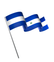 el el Salvador bandera elemento diseño nacional independencia día bandera cinta png