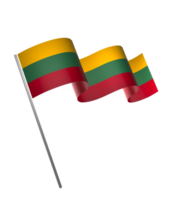 Lithuania flag element design national independence day banner ribbon png