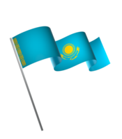 Kazakistan bandiera elemento design nazionale indipendenza giorno bandiera nastro png