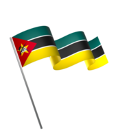 Moçambique bandeira elemento Projeto nacional independência dia bandeira fita png