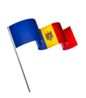 Moldova bandeira elemento Projeto nacional independência dia bandeira fita png