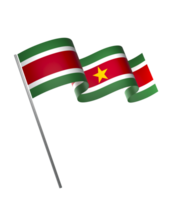 suriname bandeira elemento Projeto nacional independência dia bandeira fita png