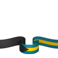 The Bahamas flag element design national independence day banner ribbon png