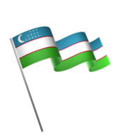 Usbekistan Flagge Element Design National Unabhängigkeit Tag Banner Band png