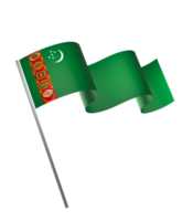 turkmenistan bandiera elemento design nazionale indipendenza giorno bandiera nastro png