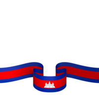 Cambodia flag element design national independence day banner ribbon png