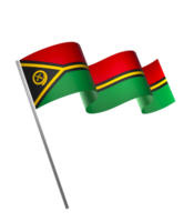 vanuatu flagga element design nationell oberoende dag baner band png