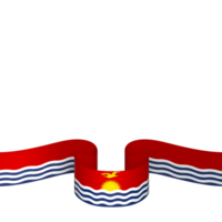 Kiribati drapeau élément conception nationale indépendance journée bannière ruban png