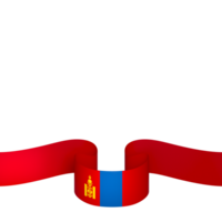 Mongolia bandiera elemento design nazionale indipendenza giorno bandiera nastro png