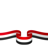 Yemen flag element design national independence day banner ribbon png