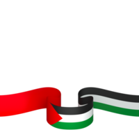 Palestine flag element design national independence day banner ribbon png