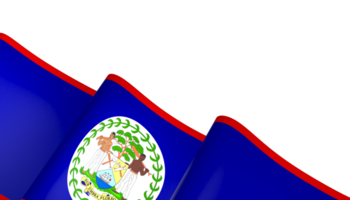 Belize drapeau élément conception nationale indépendance journée bannière ruban png