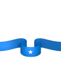 Somalia flag element design national independence day banner ribbon png