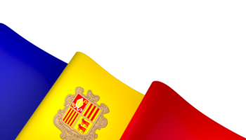 Andorra Flagge Element Design National Unabhängigkeit Tag Banner Band png