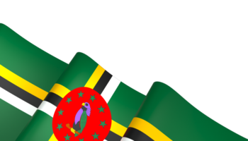 Dominica flag element design national independence day banner ribbon png