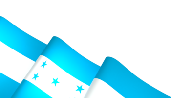 Honduras flag element design national independence day banner ribbon png