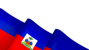 Haiti flag element design national independence day banner ribbon png