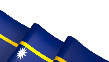 Nauru flag element design national independence day banner ribbon png