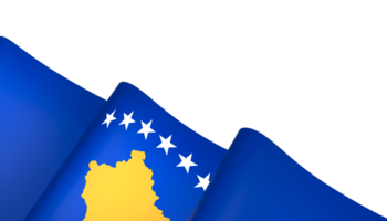 kosovo Flagge Element Design National Unabhängigkeit Tag Banner Band png