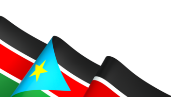 Süd Sudan Flagge Element Design National Unabhängigkeit Tag Banner Band png