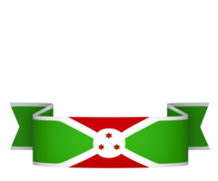 Burundi flag element design national independence day banner ribbon png