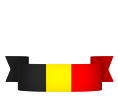 Belgio bandiera elemento design nazionale indipendenza giorno bandiera nastro png