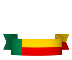 Bénin drapeau élément conception nationale indépendance journée bannière ruban png