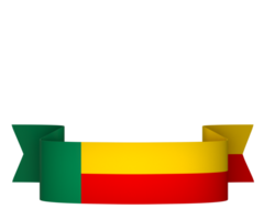 benin bandeira elemento Projeto nacional independência dia bandeira fita png