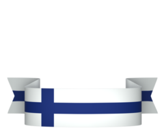 Finlandia bandiera elemento design nazionale indipendenza giorno bandiera nastro png