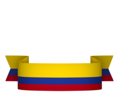 Colombia bandiera elemento design nazionale indipendenza giorno bandiera nastro png