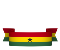 Ghana drapeau élément conception nationale indépendance journée bannière ruban png