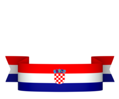 Croacia bandera elemento diseño nacional independencia día bandera cinta png