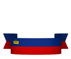 Liechtenstein flag element design national independence day banner ribbon png