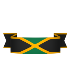 Jamaica bandeira elemento Projeto nacional independência dia bandeira fita png