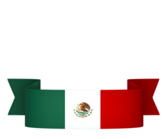 mexico bandera elemento diseño nacional independencia día bandera cinta png