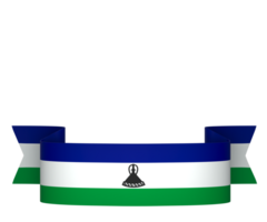 Lesoto bandeira elemento Projeto nacional independência dia bandeira fita png