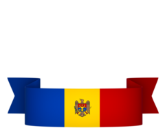 moldova bandiera elemento design nazionale indipendenza giorno bandiera nastro png