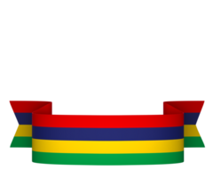 Mauritius Flagge Element Design National Unabhängigkeit Tag Banner Band png