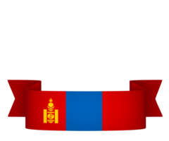 Mongolia bandera elemento diseño nacional independencia día bandera cinta png