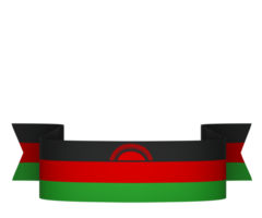 Malawi flag element design national independence day banner ribbon png