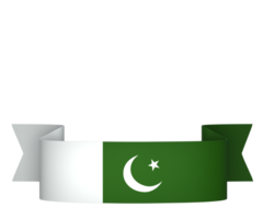 Pakistán bandera elemento diseño nacional independencia día bandera cinta png