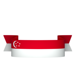 Singapur bandera elemento diseño nacional independencia día bandera cinta png