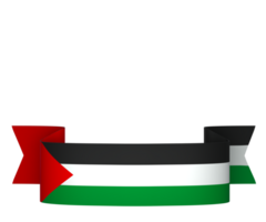 Palestine flag element design national independence day banner ribbon png