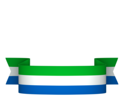 sierra Leone bandiera elemento design nazionale indipendenza giorno bandiera nastro png