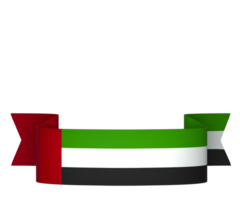 United Arab Emirates flag element design national independence day banner ribbon png