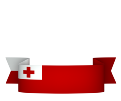 Tonga flag element design national independence day banner ribbon png